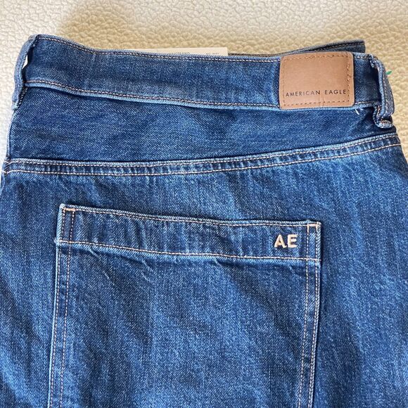 NWT American Eagle Women's Carpenter Mom Jeans Size 20 35W AE Super High Rise - Picture 6 of 9